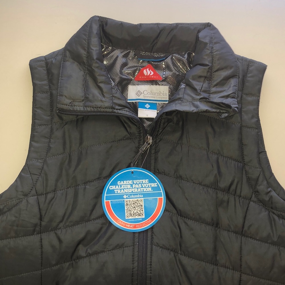 Grey Columbia vest.